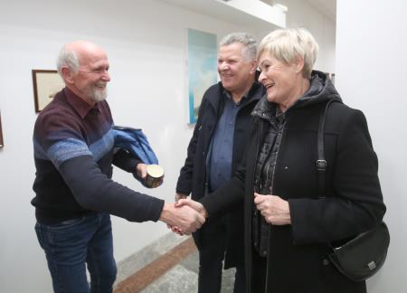 IGOR GORNIK IN OTVORITEV RAZSTAVE 40 FOTO LJUBO VUKELIČ